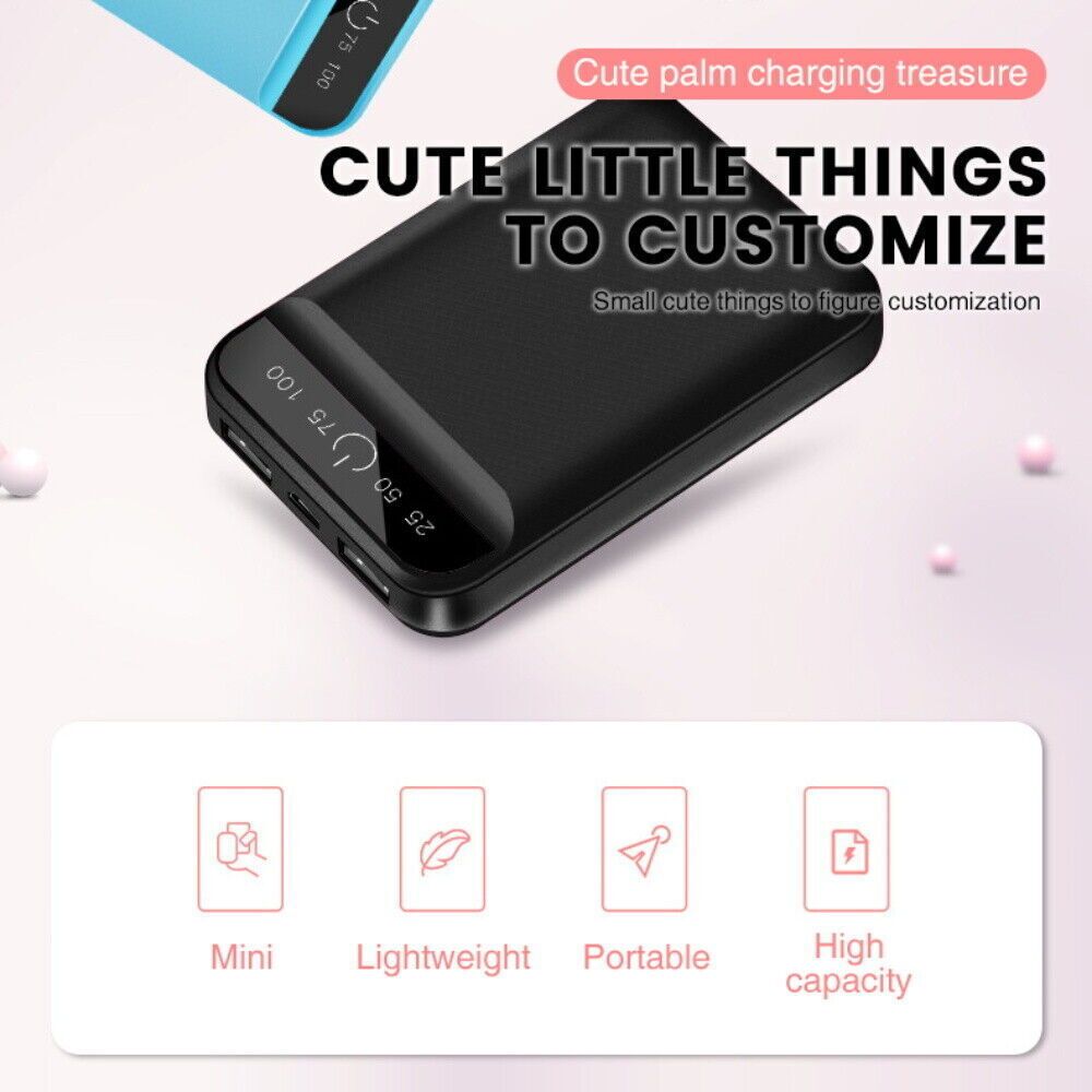 Mini Powerbank Tragbar Schnellladegerat Externer Batterie Ladegerat Handy DE