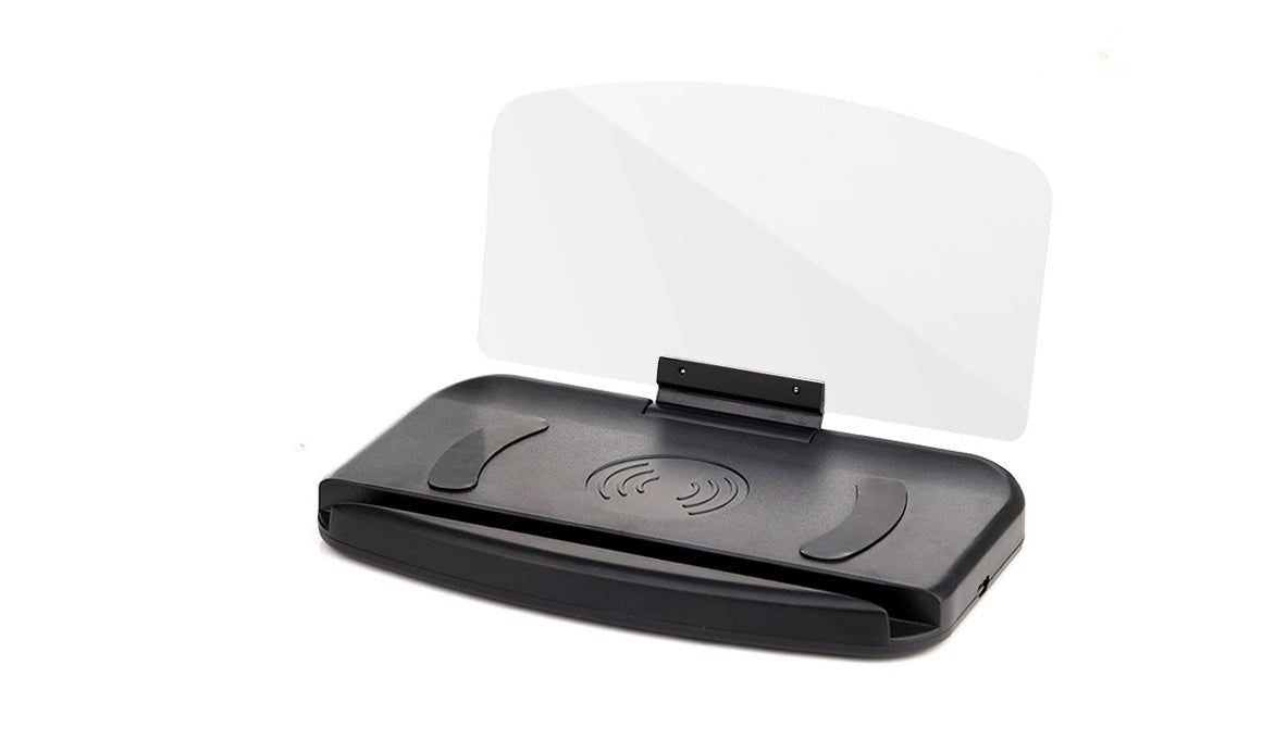 Creative HUD HD Car Phone Holder Wireless Charge Head Up Navigation Projecto